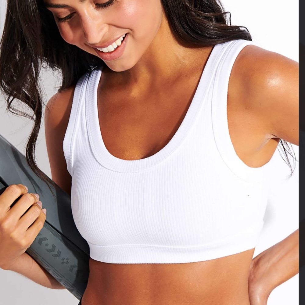 Alo Yoga White Wellness Bra Women XS